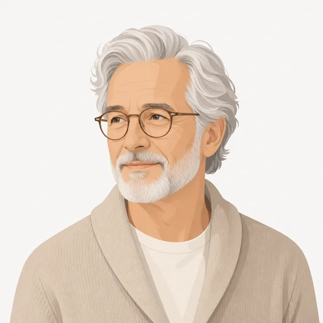 Illustrated portrait of the narrator
